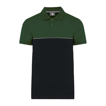 UNISEX ECO-FRIENDLY TWO-TONE SHORT SLEEVE POLO SHI
